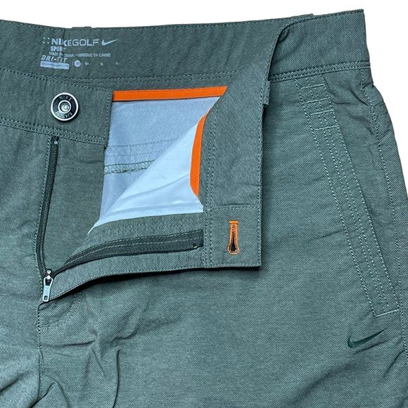 Nike Golf Men's DRI-FIT Chino Shorts Green Size 34 Stretch Casual Sport - Picture 3 of 5